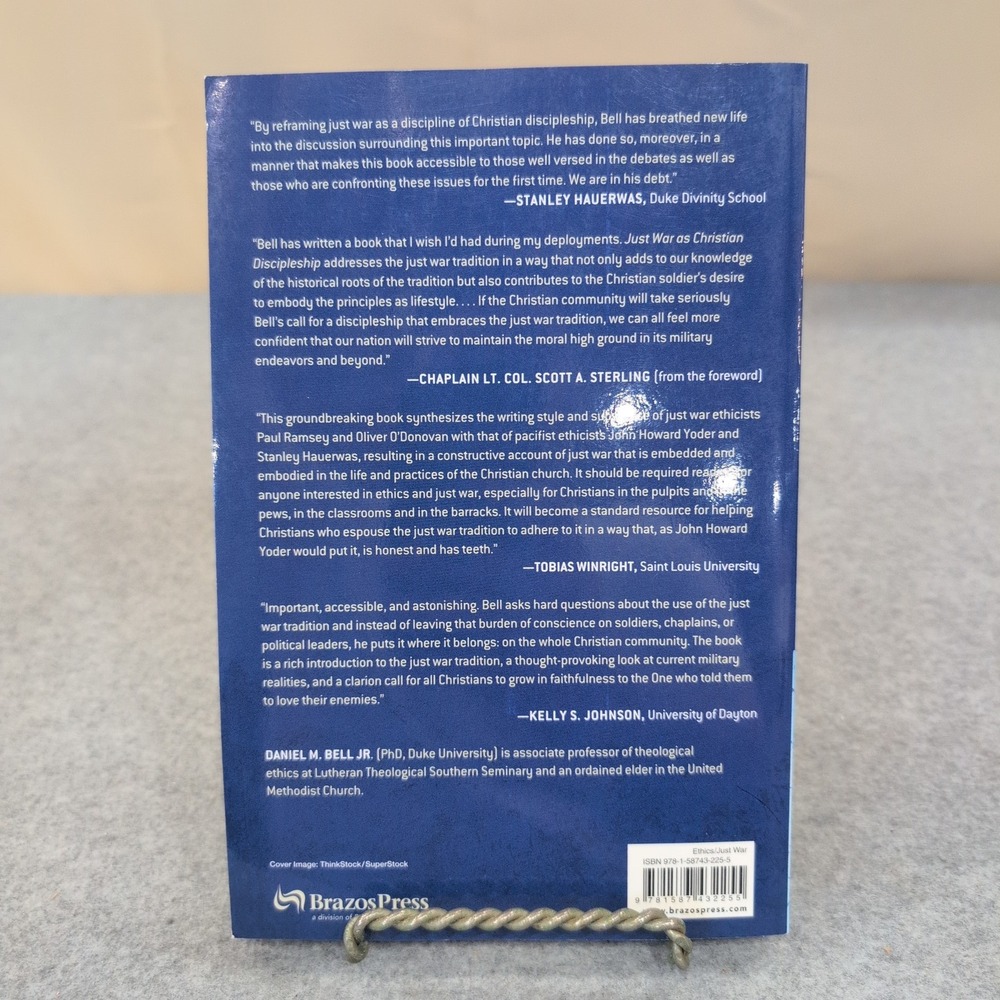 Just War as Christian Discipleship Daniel M Bell Jr Paperback 2009 Brazos Press - Picture 2 of 3